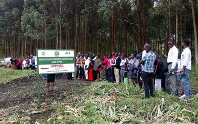 opening ceremony of test plot