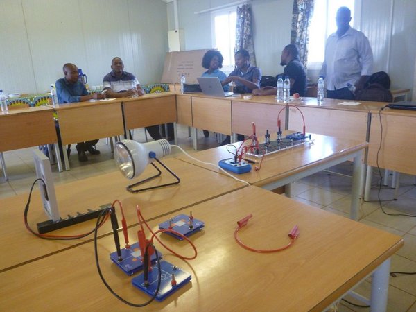 photo of photovoltaic training with participants