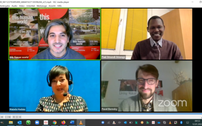 screenshot online discussion with discussants
